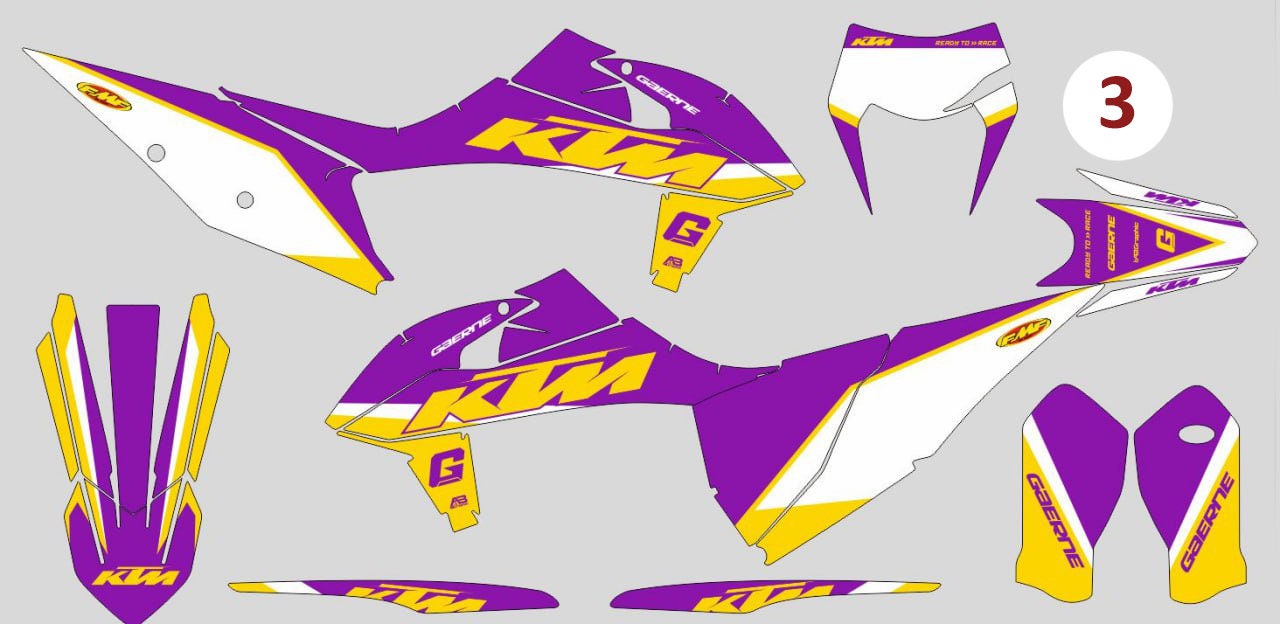 Motorcycle safety decal for KTM Gas Gas Husqvarna, Supercross custom vinyl stickers, Decals graphic kit for racing moto