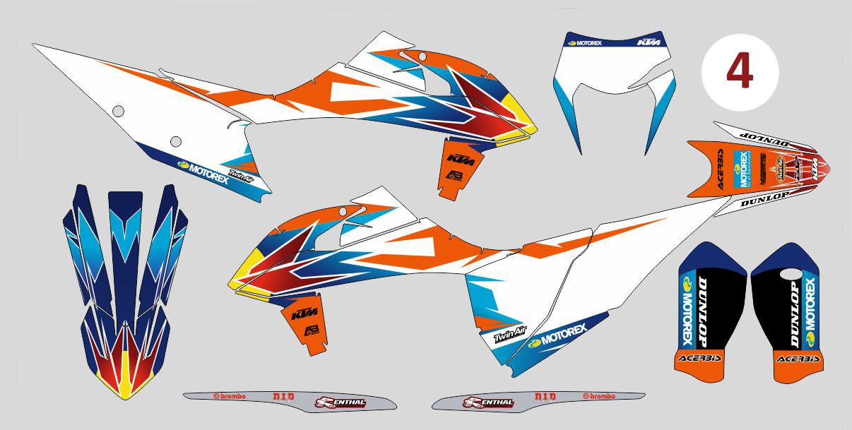 Motorcycle safety decal for KTM Gas Gas Husqvarna, Supercross custom vinyl stickers, Decals graphic kit for racing moto