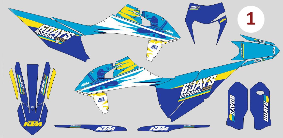 Motorcycle safety decal for KTM Gas Gas Husqvarna, Supercross custom vinyl stickers, Decals graphic kit for racing moto