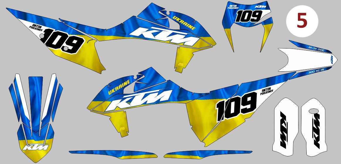 Motorcycle safety decal for KTM Gas Gas Husqvarna, Supercross custom vinyl stickers, Decals graphic kit for racing moto