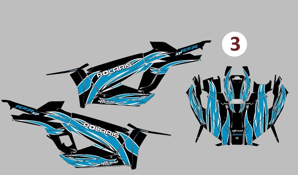 Custom vinyl protective stickers ATV Can-Am Maverick x3 Polaris rzr pro xp Outlander Renegade, motorcycle decals graphic kit for motocross