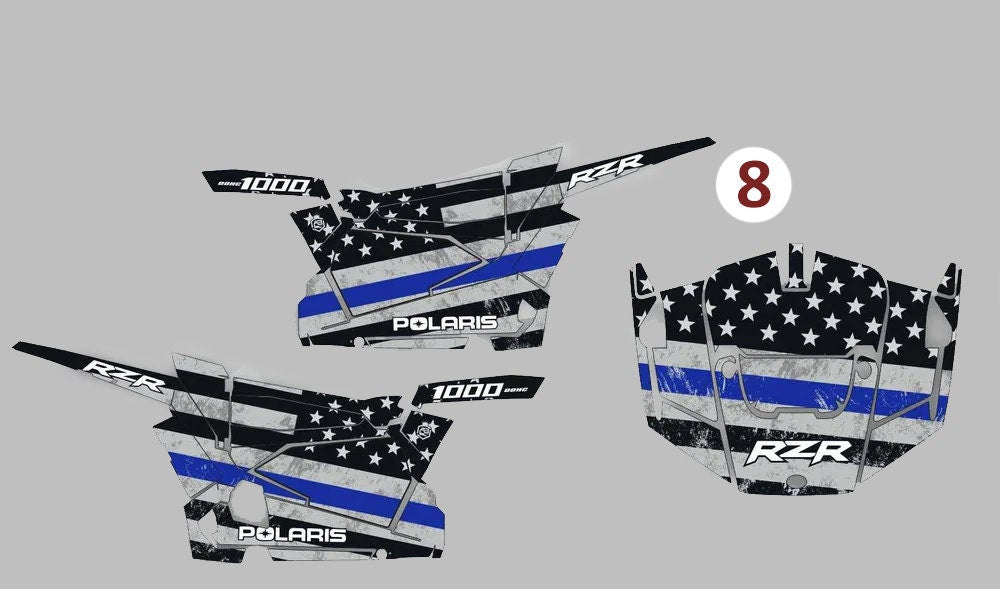 Custom vinyl protective stickers ATV Can-Am Maverick x3 Polaris rzr pro xp Outlander Renegade, motorcycle decals graphic kit for motocross