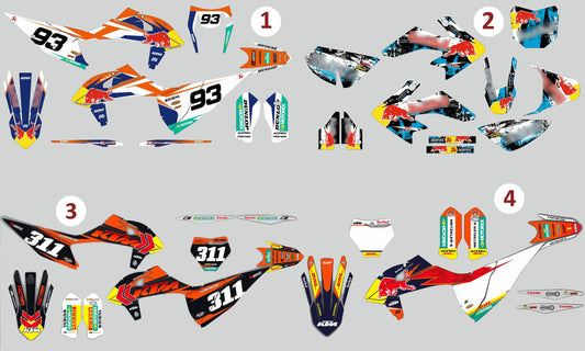 Custom vinyl sticker for motorcycle KTM sx sxf exc smc smr Duke Cross, Motocross vinyl lettering