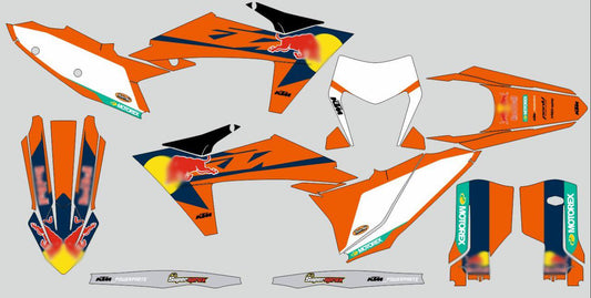 Custom vinyl sticker, decals for motorcycle KTM 300 exc 2025 champion edition, Sx SXF EXC 2006 - 2023, 2024 125 250 350 450 Factory Team